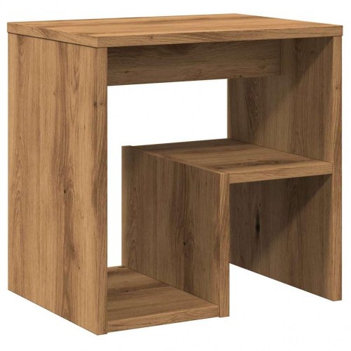 Sengeborde 2 stk. - 40×30×40 cm i konstrueret træ, egetræ