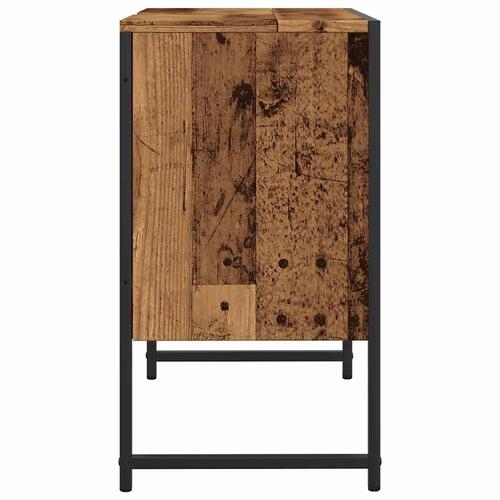 Underskab til håndvask 60x30x60 cm konstrueret træ gammelt træ