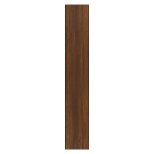 Skoskab 63x24x147 cm konstrueret træ brun egetræsfarve