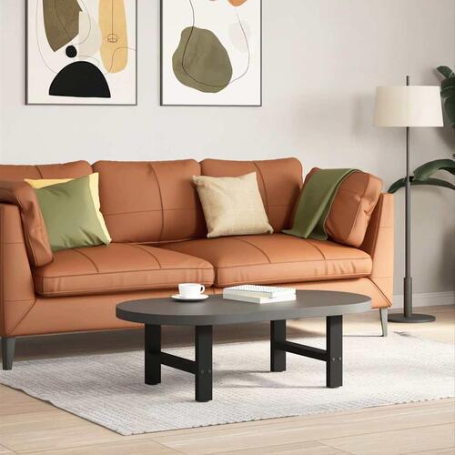 Sofabordben 2 stk. 50x(30-31) cm stål sort