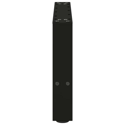 Sofabordben 2 stk. 50x(30-31) cm stål sort