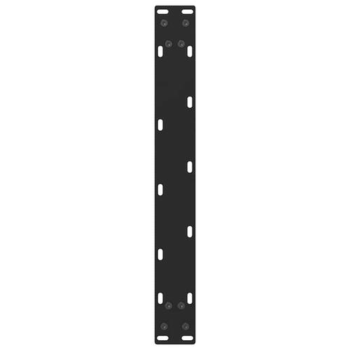 Sofabordben 2 stk. 50x(30-31) cm stål sort