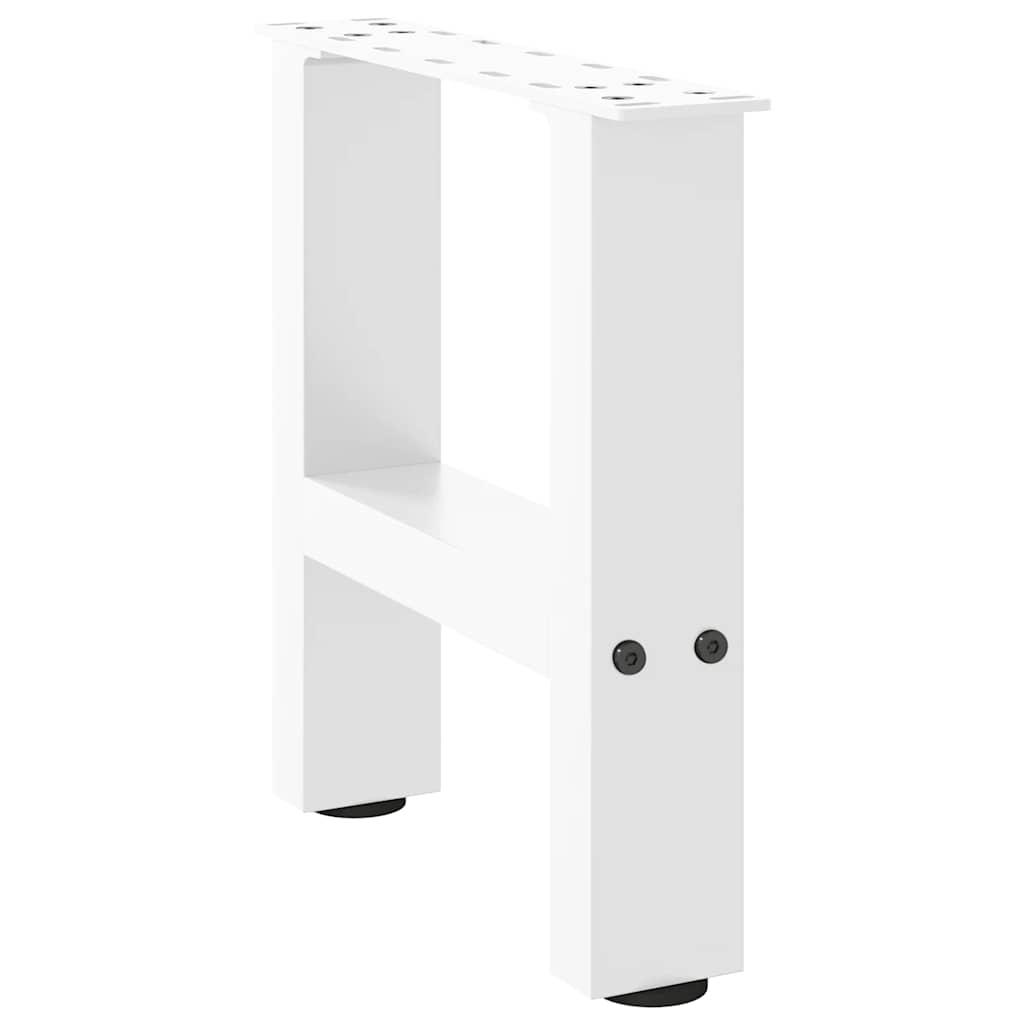 Sofabordben 2 stk. 40x(30-31) cm stål hvid