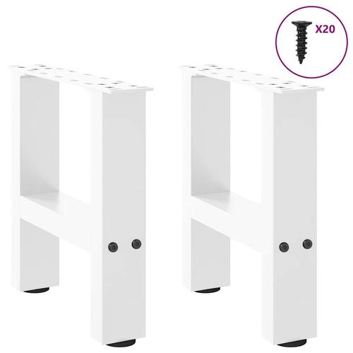 Sofabordben 2 stk. 40x(30-31) cm stål hvid