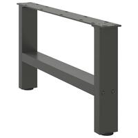 Sofabordben 2 stk. 70x(30-31) cm stål antracitgrå