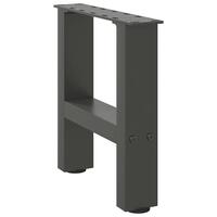 Sofabordben 2 stk. 40x(30-31) cm stål antracitgrå