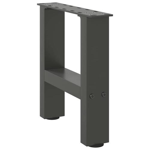 Sofabordben 2 stk. 40x(30-31) cm stål antracitgrå