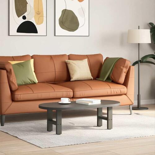 Sofabordben 2 stk. 40x(30-31) cm stål antracitgrå