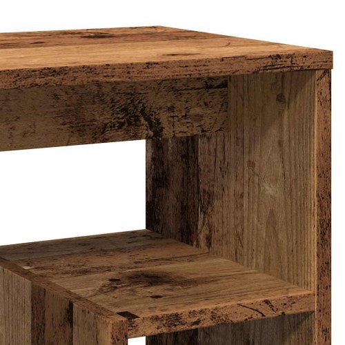 Sengeborde 2 stk. 40×30×40 cm - konstrueret træ i gammelt trælook