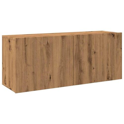 Væghængt tv-bord 100x30x41 cm artisan egetræsfarve
