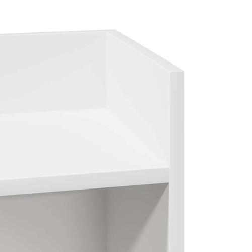 Sideborde 2 stk med reol hvid 25,5x27x60 cm