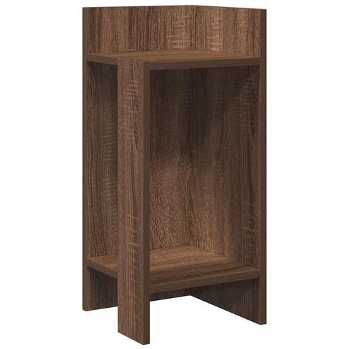 Sideborde 2 stk med reol brun eg 25,5x27x60 cm