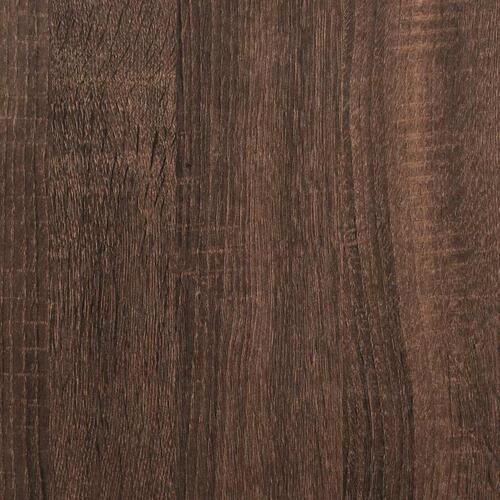 Sideborde 2 stk med reol brun eg 25,5x27x60 cm
