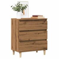 Skænk 60x35x70 cm konstrueret træ egetræsfarve