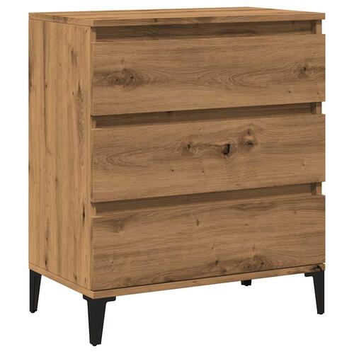 Skænk 60x35x70 cm konstrueret træ egetræsfarve