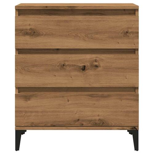 Skænk 60x35x70 cm konstrueret træ egetræsfarve