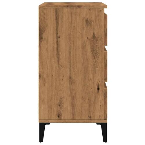 Skænk 60x35x70 cm konstrueret træ egetræsfarve