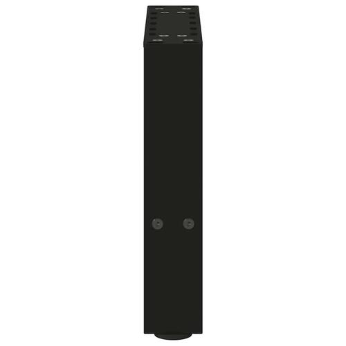 Sofabordben 2 stk. 30x(30-31) cm stål sort