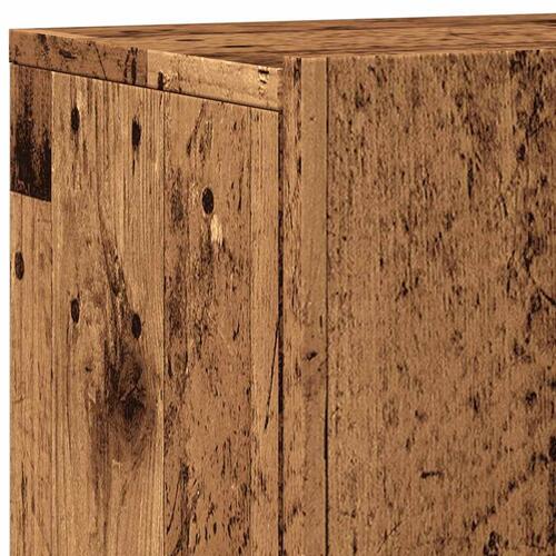 Væghængt tv-bord 100x30x41 cm gammelt træ-look
