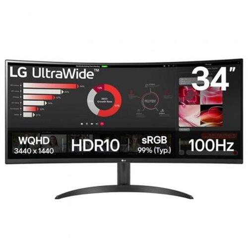 Skærm LG 34WR50QK-B Wide Quad HD 34" 100 Hz