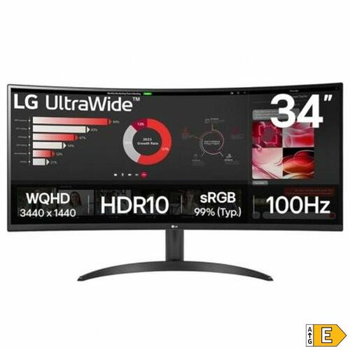 Skærm LG 34WR50QK-B Wide Quad HD 34" 100 Hz