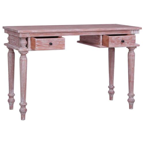 Skrivebord 115x50x78 cm massivt mahognitræ