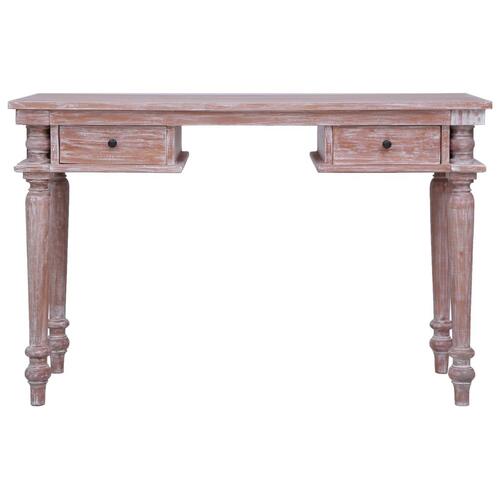 Skrivebord 115x50x78 cm massivt mahognitræ