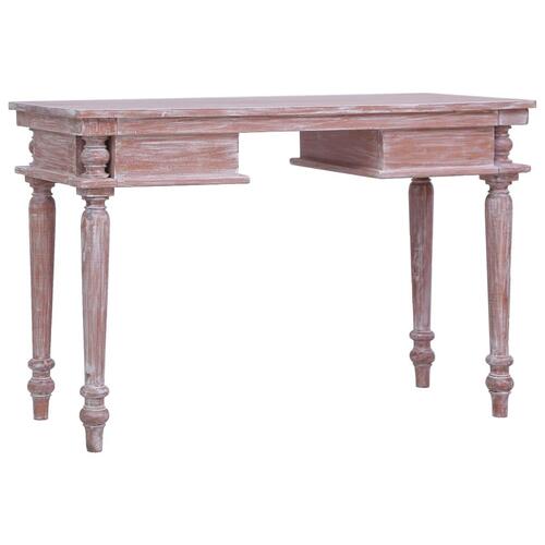 Skrivebord 115x50x78 cm massivt mahognitræ
