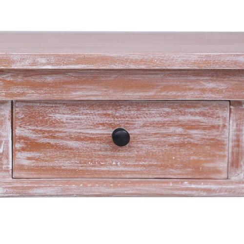 Skrivebord 115x50x78 cm massivt mahognitræ