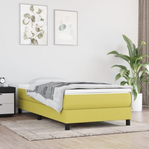 Sengeramme uden madras Grøn 100x200 cm Stof