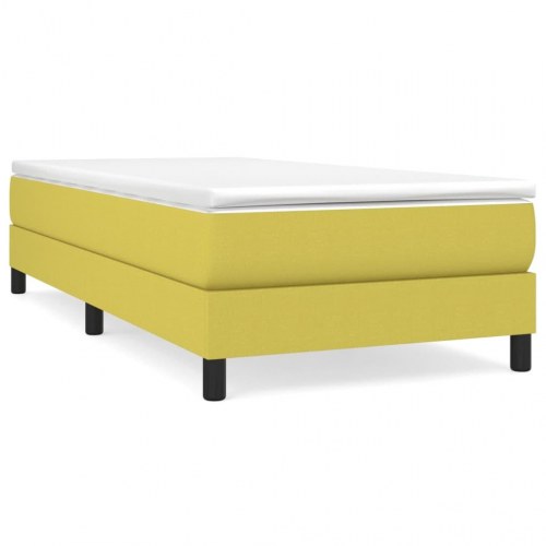 Sengeramme uden madras Grøn 100x200 cm Stof