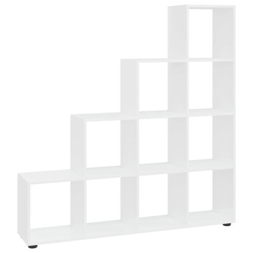 Trappereol 142 cm konstrueret træ hvid højglans