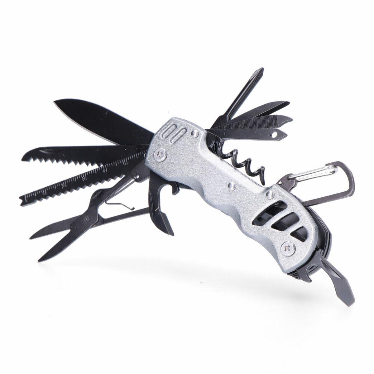 EDM Multi-purpose kniv 08557 K2 - sølvfarvet med snap-krog