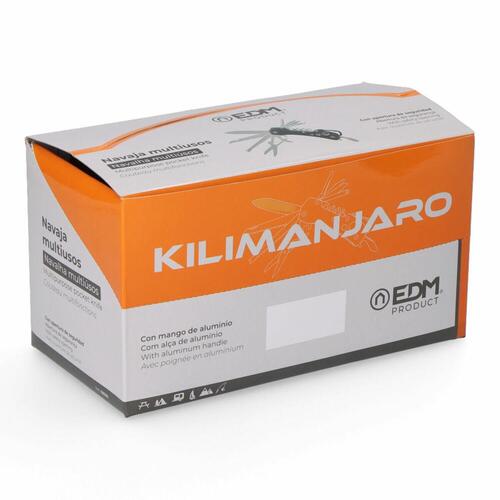 Multi-purpose kniv EDM 08556 Kilimanjaro Sort Snap-krog