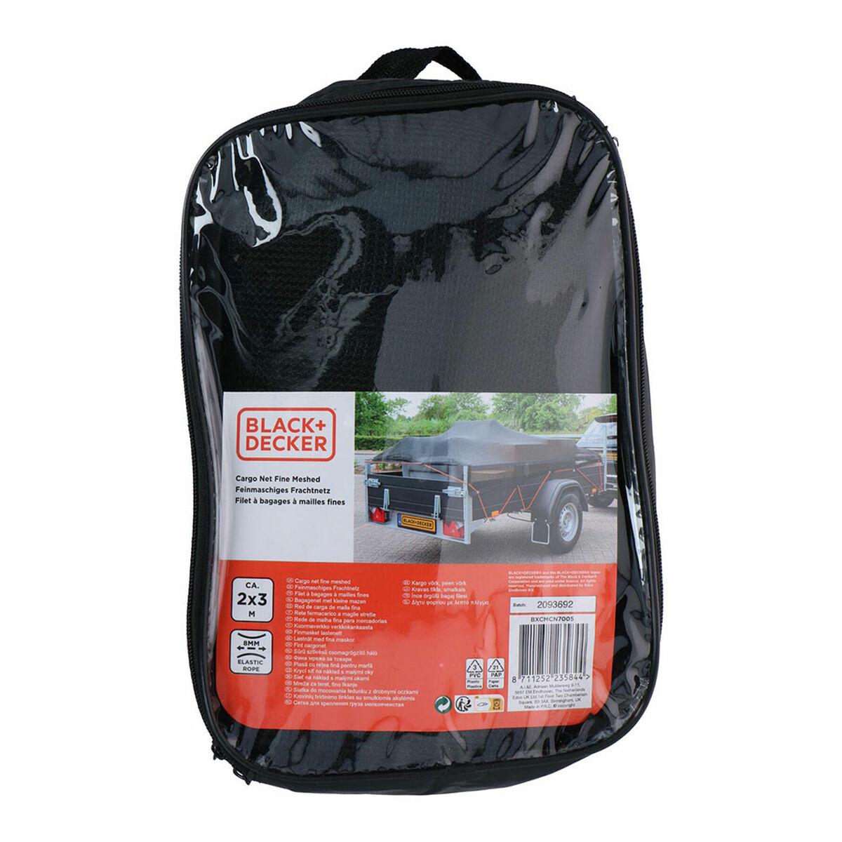 Black & Decker slæbenet 2 × 3 m - sort plastik