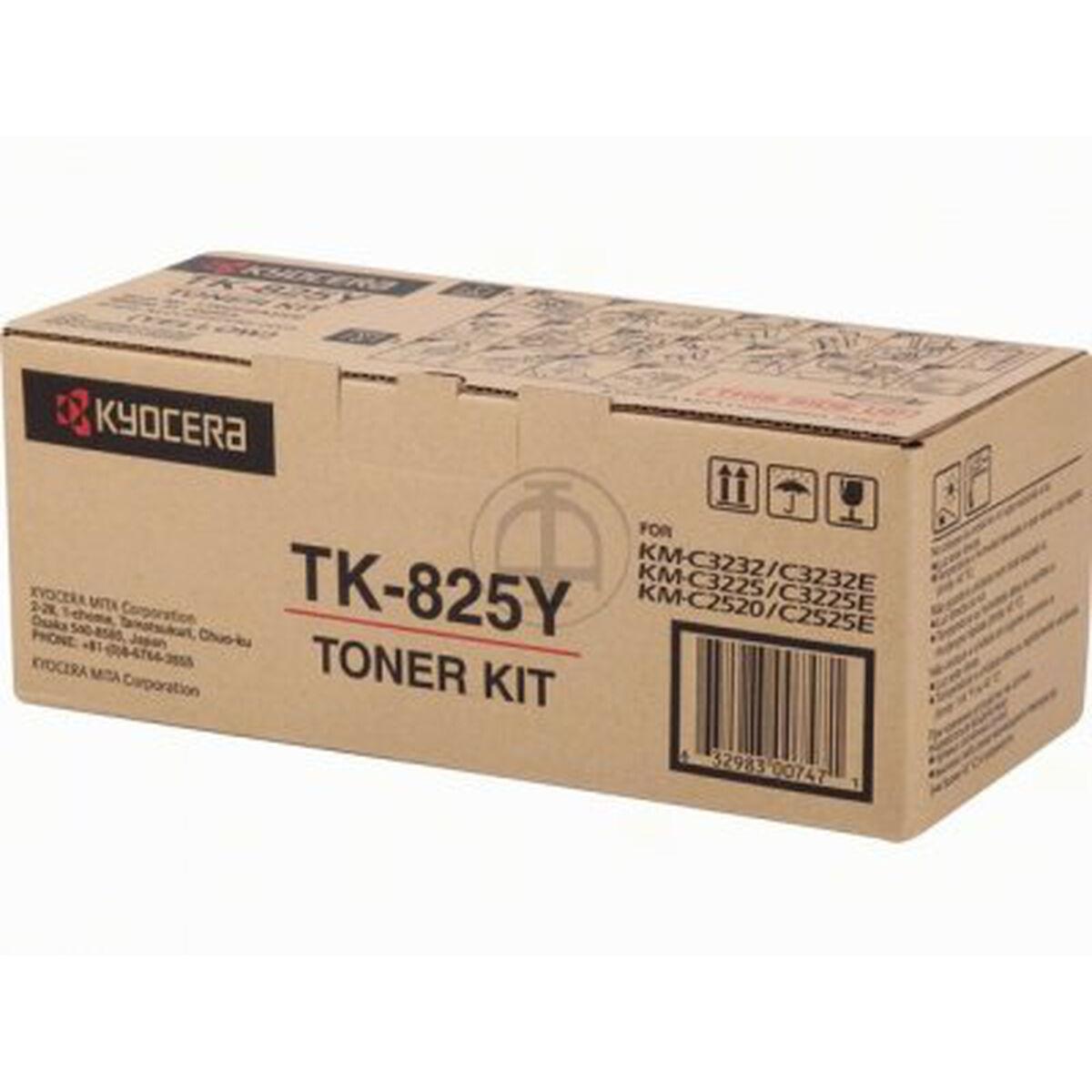 Original toner Kyocera TK-825Y Gul Sort