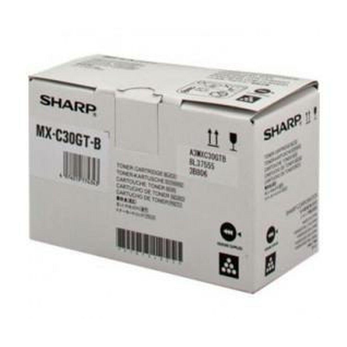 Sharp MX-C30GTB tonerpatron - sort billede