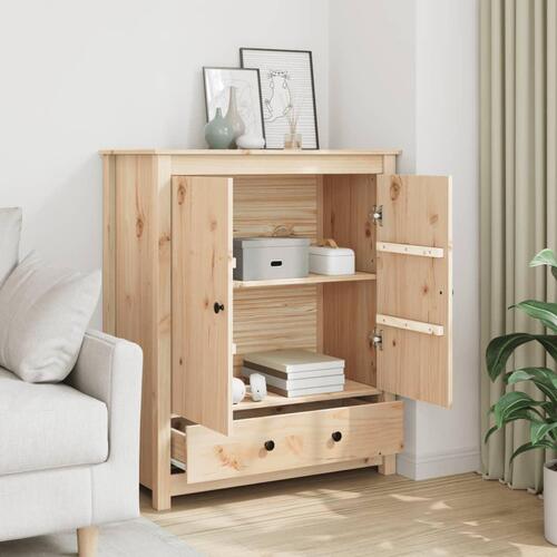 Højskab 83x41,5x100 cm massivt fyrretræ