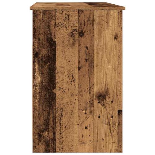 Skrivebord 102x76x50 cm konstrueret træ antikt trælook
