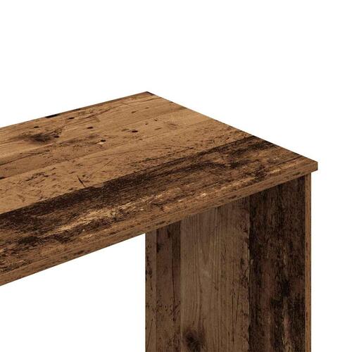 Skrivebord 102x76x50 cm konstrueret træ antikt trælook