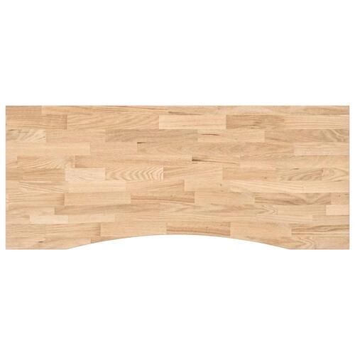 Bordplade ubehandlet 120x60x2,5 cm massivt egetræ rektangulær