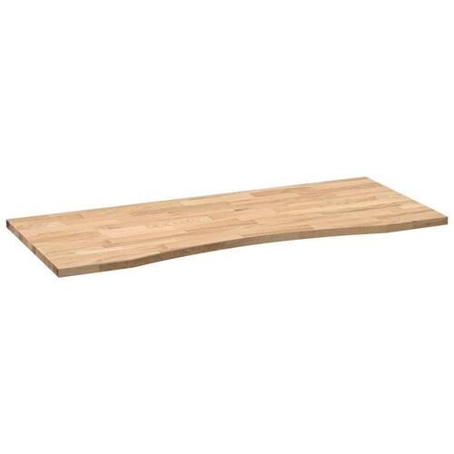 Bordplade ubehandlet 120x60x2,5 cm massivt egetræ rektangulær