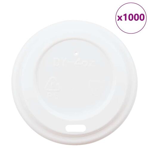 Papirkoplåg Ø60 mm 4 oz 1000 stk. hvid plast