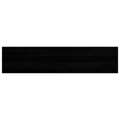 Vindueskarme 2 stk mørkebrun 110x30x2 cm massivt egetræ