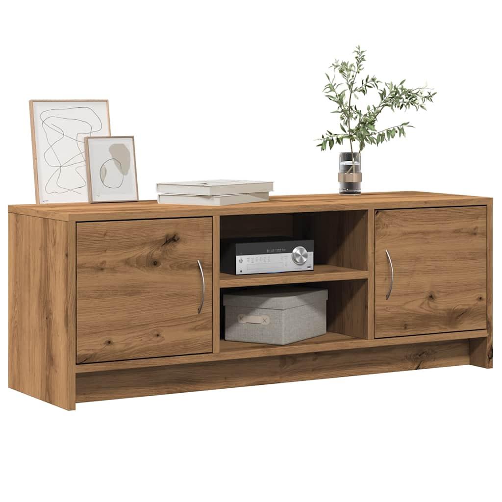 Tv-bord 102x30x37,5 cm konstrueret træ kunsteg