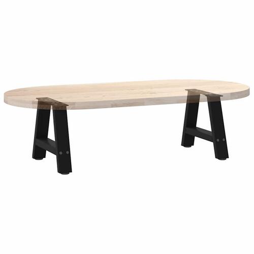 Sofabordben A-formet 2 stk 40x(30-31) cm stål sort