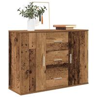 Skænk 90x29,5x65 cm konstrueret træ antikt trælook