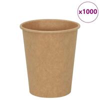 Kaffekopper af papir 1000 stk. 8oz 200ml brun
