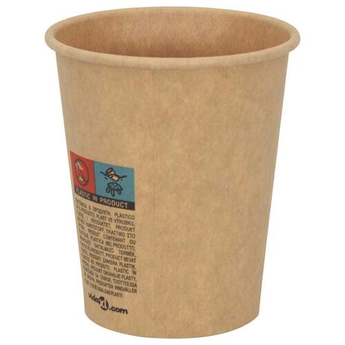 Kaffekopper af papir 1000 stk. 8oz 200ml brun