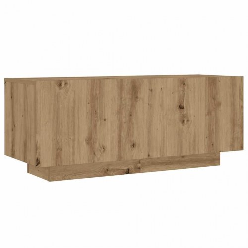 Tv-bord med LED-lys 180×35×40 cm i konstrueret træ - kunsteg
